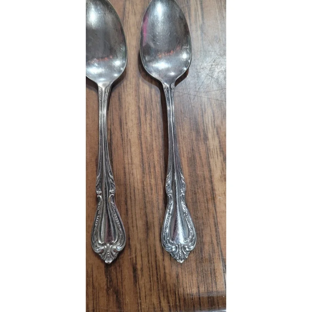 Oneida Wm A Rogers CHALICE Harmony  Silverplate 3 Oval Spoons 1958